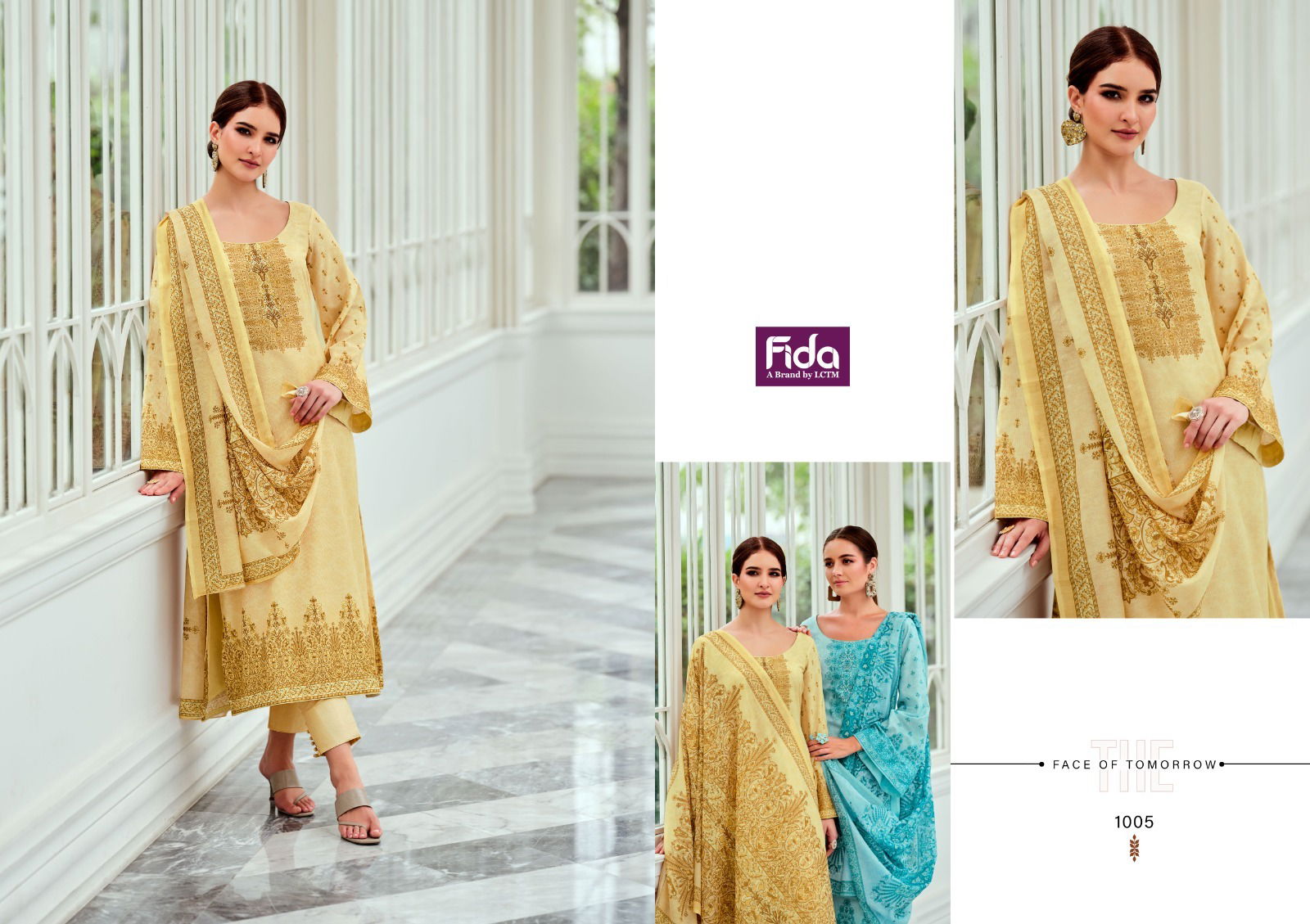 Posheeda By Fida Printed Karachi Cotton Dress Material Export In India
